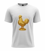 Golden Rooster Statue T-Shirt - Image 11