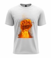 Flaming Fist Power T-Shirt - Image 12