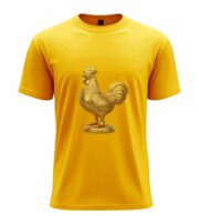 Golden Rooster Statue T-Shirt - Image 12
