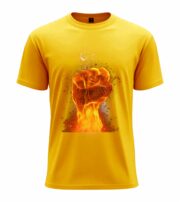 Flaming Fist Power T-Shirt - Image 13