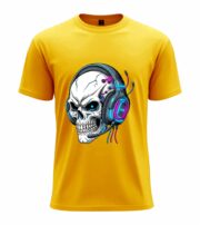Cyber Skull Headphones  T-Shirt - Image 12