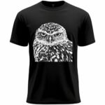 Monochrome Owl  T-Shirt