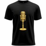 Vintage Gold Microphone  T-Shirt