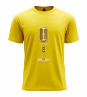 Vintage Gold Microphone  T-Shirt - Image 3