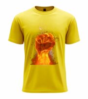 Flaming Fist Power T-Shirt - Image 3