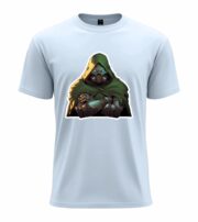 Cyber Phantom Hooded Warrior  T-Shirt - Image 3