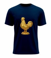 Golden Rooster Statue T-Shirt - Image 4