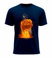 Flaming Fist Power T-Shirt - Image 4