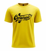 Congrats Script Typography T-Shirt - Image 4