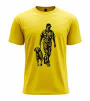 Man & Dog Silhouette  T-Shirt - Image 10