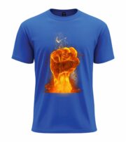 Flaming Fist Power T-Shirt - Image 5
