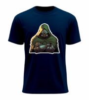 Cyber Phantom Hooded Warrior  T-Shirt - Image 5