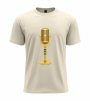 Vintage Gold Microphone  T-Shirt - Image 6