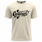 Congrats Script Typography T-Shirt