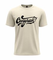 Congrats Script Typography T-Shirt