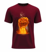 Flaming Fist Power T-Shirt - Image 7