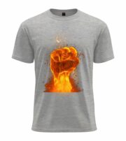 Flaming Fist Power T-Shirt - Image 8