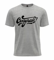 Congrats Script Typography T-Shirt - Image 7