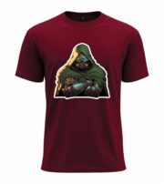 Cyber Phantom Hooded Warrior  T-Shirt - Image 7