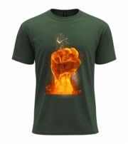 Flaming Fist Power T-Shirt - Image 9
