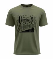 Congrats Super Job Typography T-Shirt - Image 5