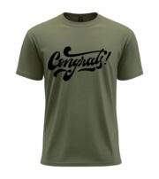 Congrats Script Typography T-Shirt - Image 9