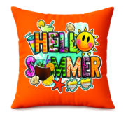 Hello Summer Tropical Vibes Cushion