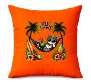 Hello Summer Beach Cat Cushion - Image 3