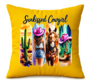 Sunkissed Cowgirl Western Style Cushion