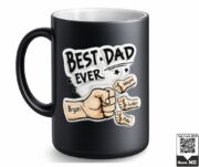 Best Dad Ever Personalized Ceramic Mug - Image 2