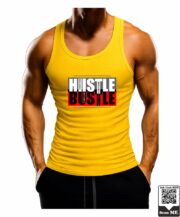 Men's Hustle Bustle Typography Printed Vest