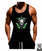 Men's Phantom Skull Graphic Printed Vest - Image 11