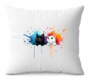 Color Splash Cat Duo Cushion - Image 2