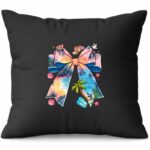 Tropical Beach Bow Cushion