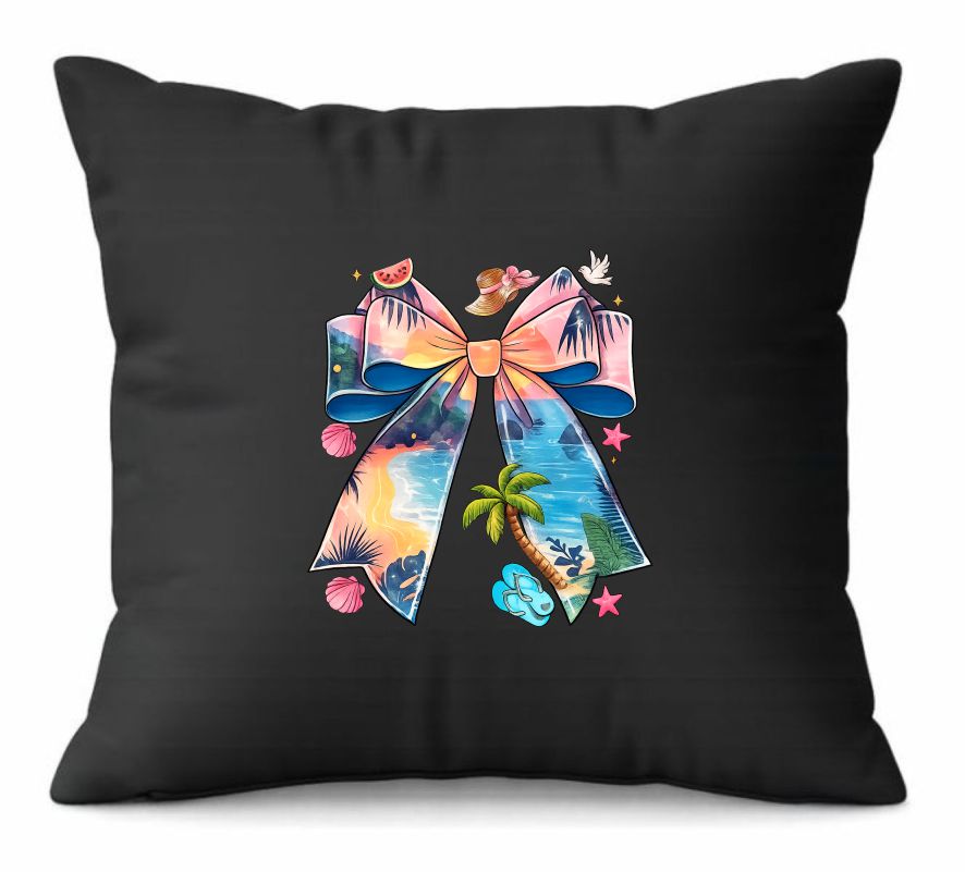 0 (1) Tropical Beach Bow Cushion - Image 1