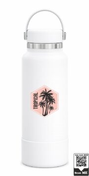 Tropical Palm Insulated Stainless Steel Bottle - Image 11