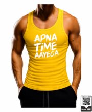 Men's Apna Time Aayega Typography Printed Vest - Image 10