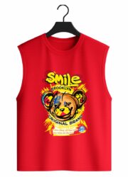 Smile Brooklyn Bear Graphic Sleeveless Tank Top - Image 4