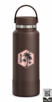 Tropical Palm Insulated Stainless Steel Bottle - Image 3