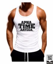 Men's Apna Time Aayega Printed Vest - Image 2