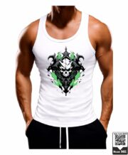 Men's Phantom Skull Graphic Printed Vest - Image 2
