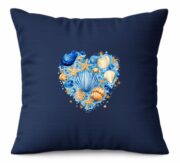 Ocean Shell Heart Cushion