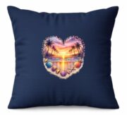Tropical Sunset Heart Cushion - Image 12