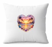 Tropical Sunset Heart Cushion - Image 14