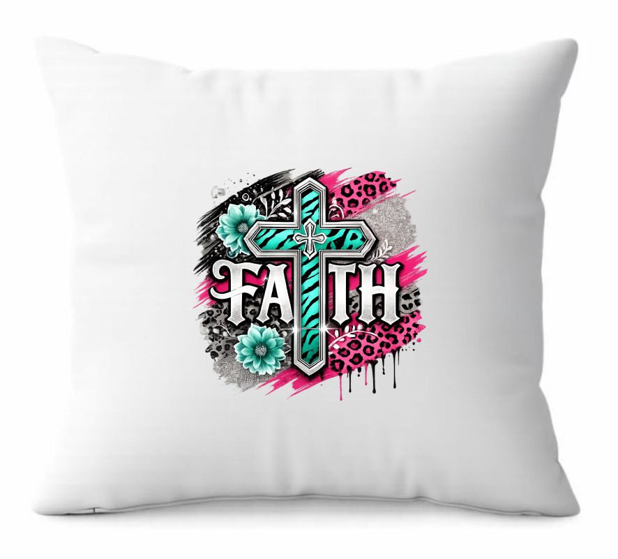 0 (14) Faith Cross Cushion - Image 1