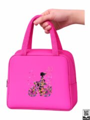 Floral Cycling Girl Lunch Bag - Image 9