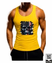 Men's Patriotic Skull Graphic Printed Vest - Image 10