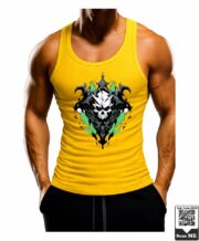Men's Phantom Skull Graphic Printed Vest - Image 10