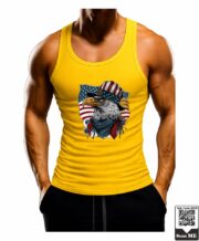 Men's Patriotic Eagle Graphic Printed Vest - Image 10