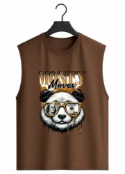 Money Moves Panda Graphic Sleeveless Tank Top - Image 10